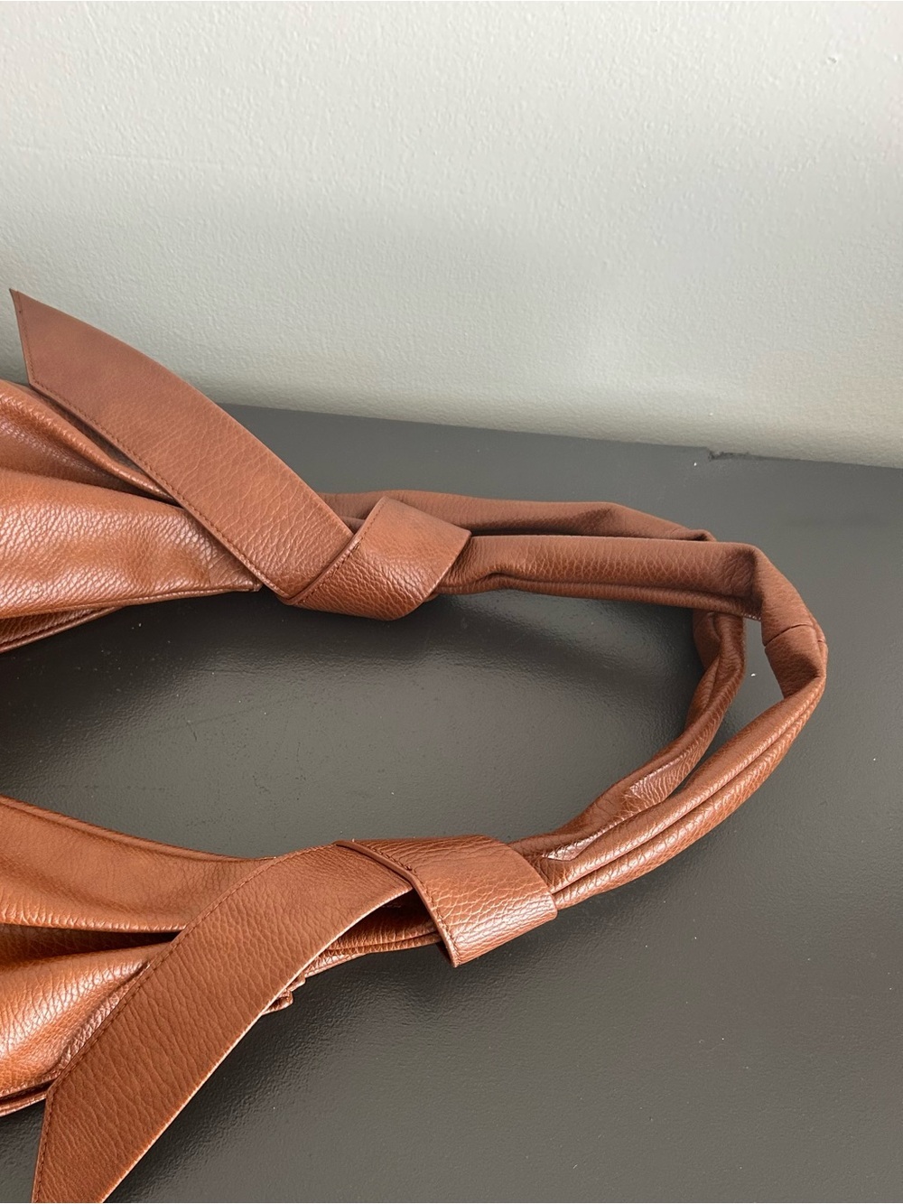 Sondra Roberts Brown Faux Leather Oversized Slouchy Hobo Shoulder Tote Bag - Picture 7 of 12